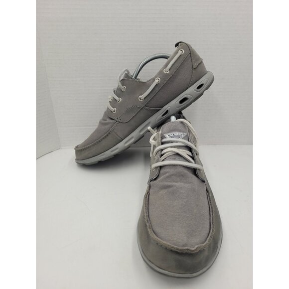 Columbia PFG Grey Boat Shoes Slip On Loafers Fishing Casual Comfort Mens 11.5 - Picture 1 of 11